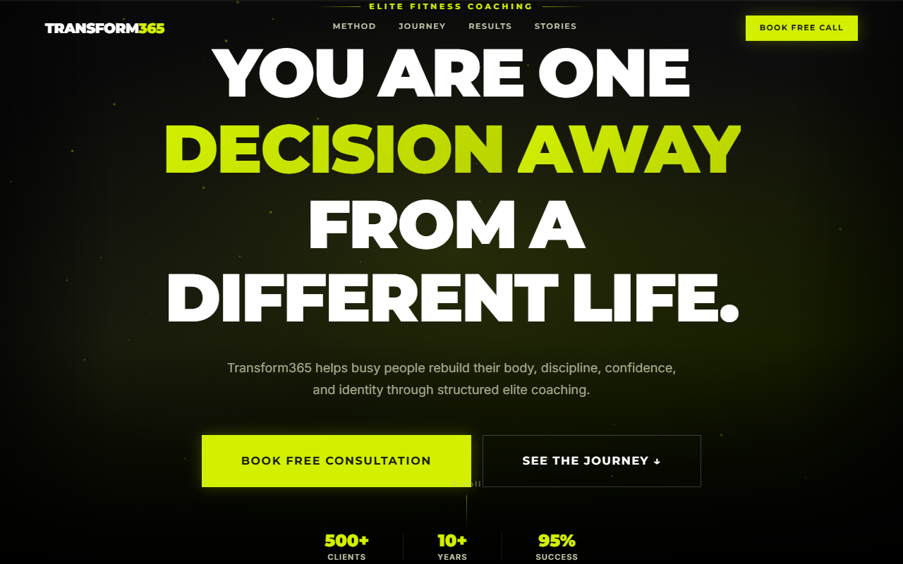 Transform365 System Screenshot